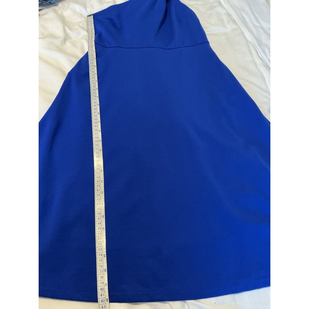 Banana Republic Radiant One Shoulder Dress Royal Pockets Blue Sz 6‎ - Picture 12 of 16
